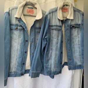 Trademark Brooklyn Men’s Denim Jean Sherpa Jacket